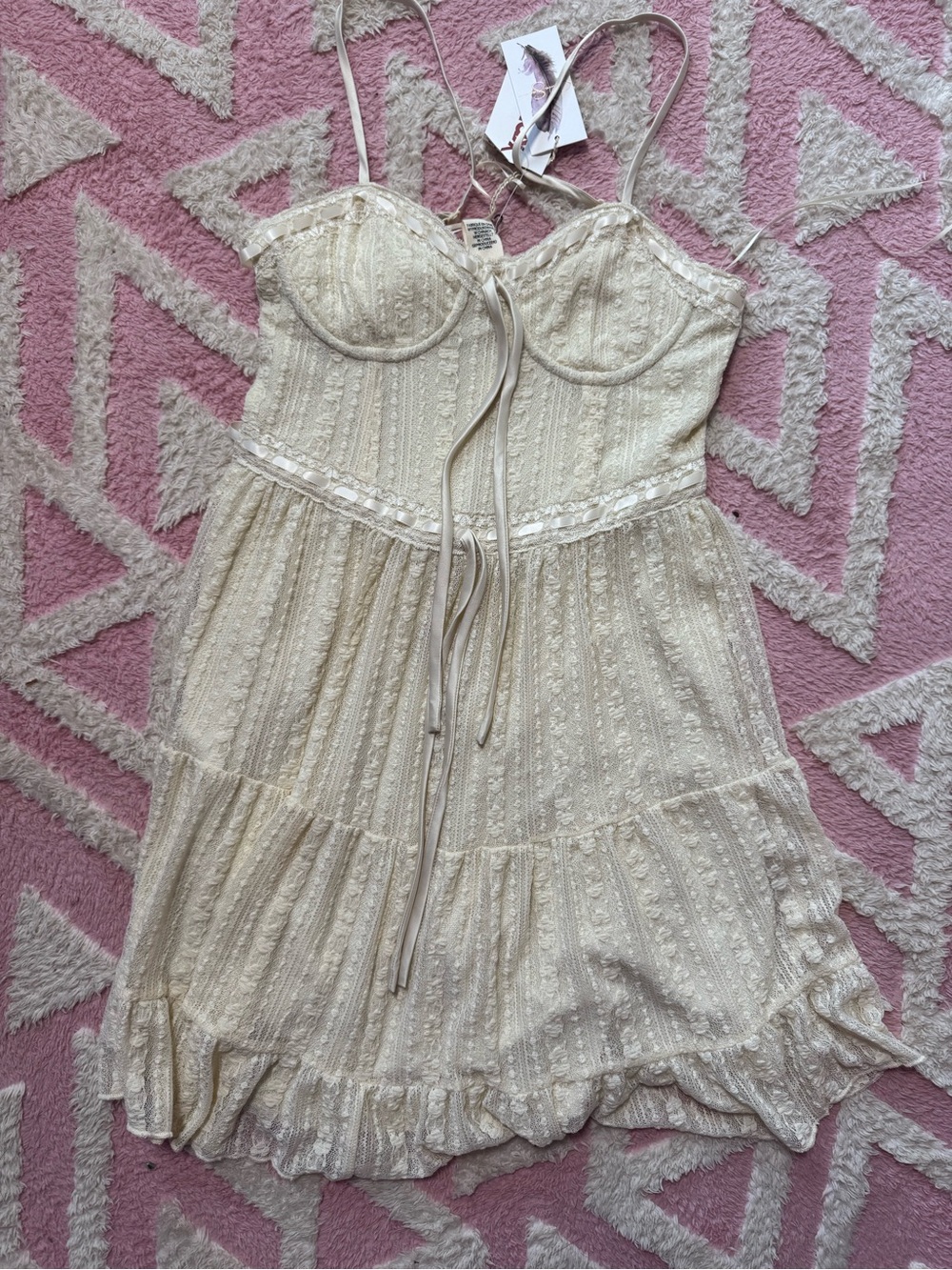 Cream Lace Dress